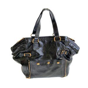 Yves Saint Laurent Patent Leather Top Handle Bag